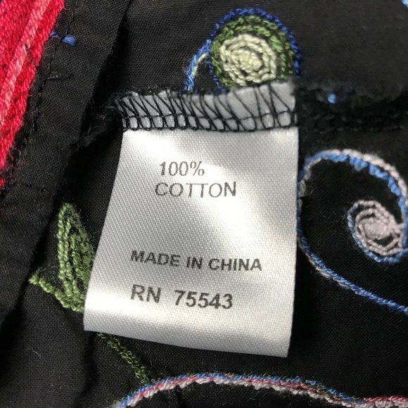 Radzoli Black Floral Embellished‎ Top Off Shoulder - Picture 8 of 8